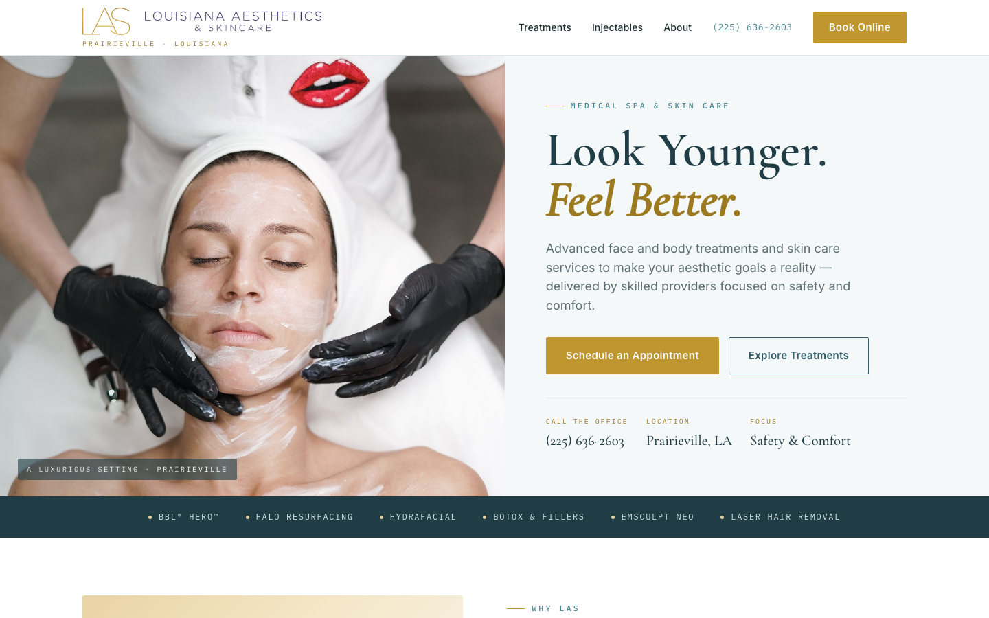 Med spa redesign